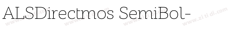 ALSDirectmos SemiBol字体转换